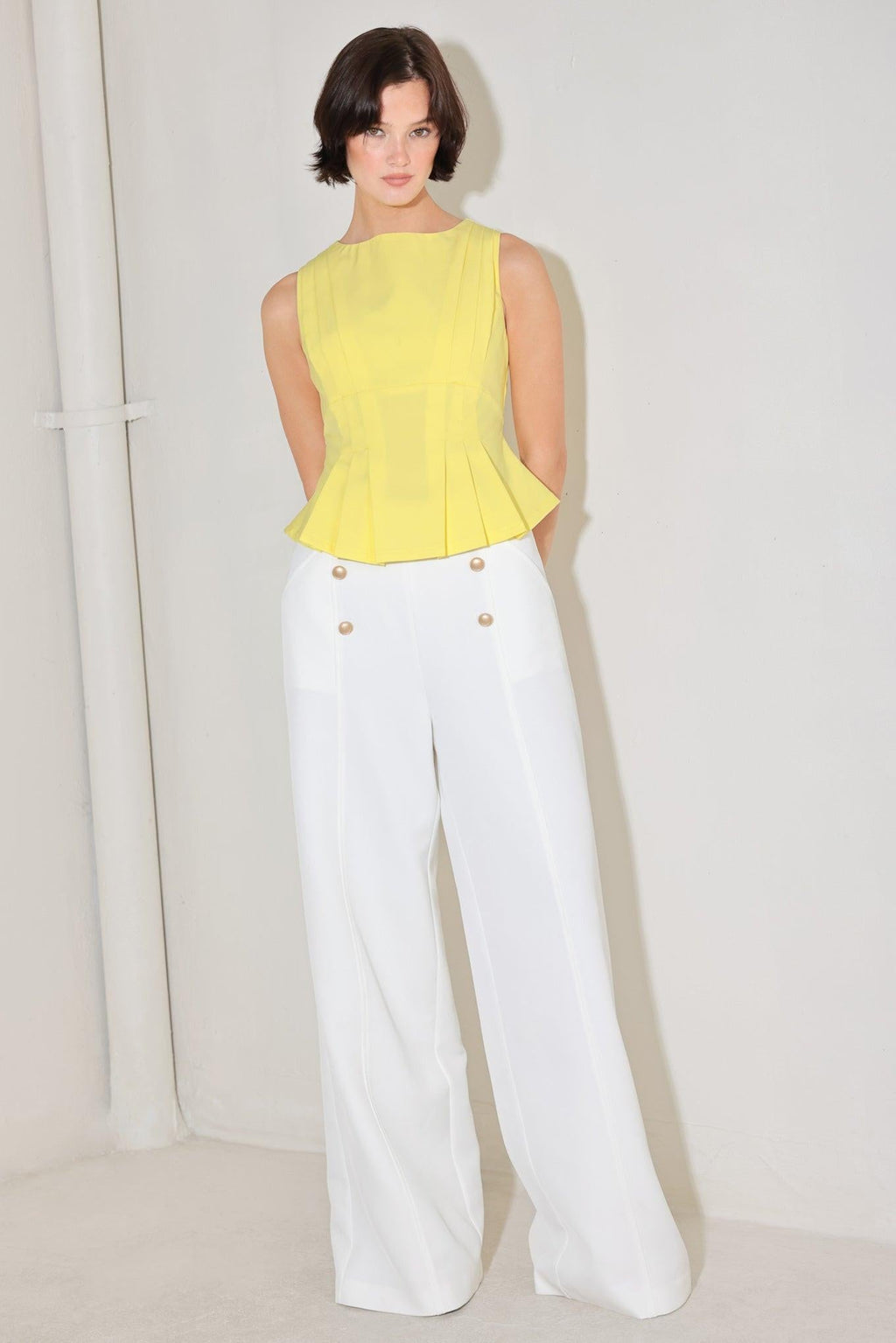 Modern Shape Yellow Top