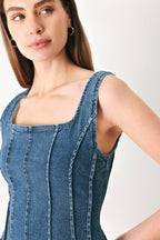 Honeyline Denim Top