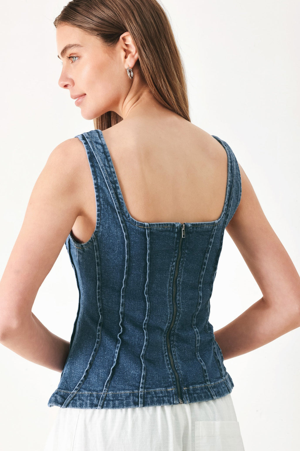 Honeyline Denim Top
