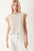 Sunset Mood Stripe Knit Top