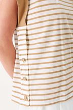 Sunset Mood Stripe Knit Top