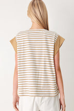Sunset Mood Stripe Knit Top