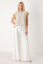 Sunset Mood Stripe Knit Top