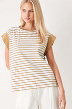 Sunset Mood Stripe Knit Top