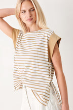 Sunset Mood Stripe Knit Top