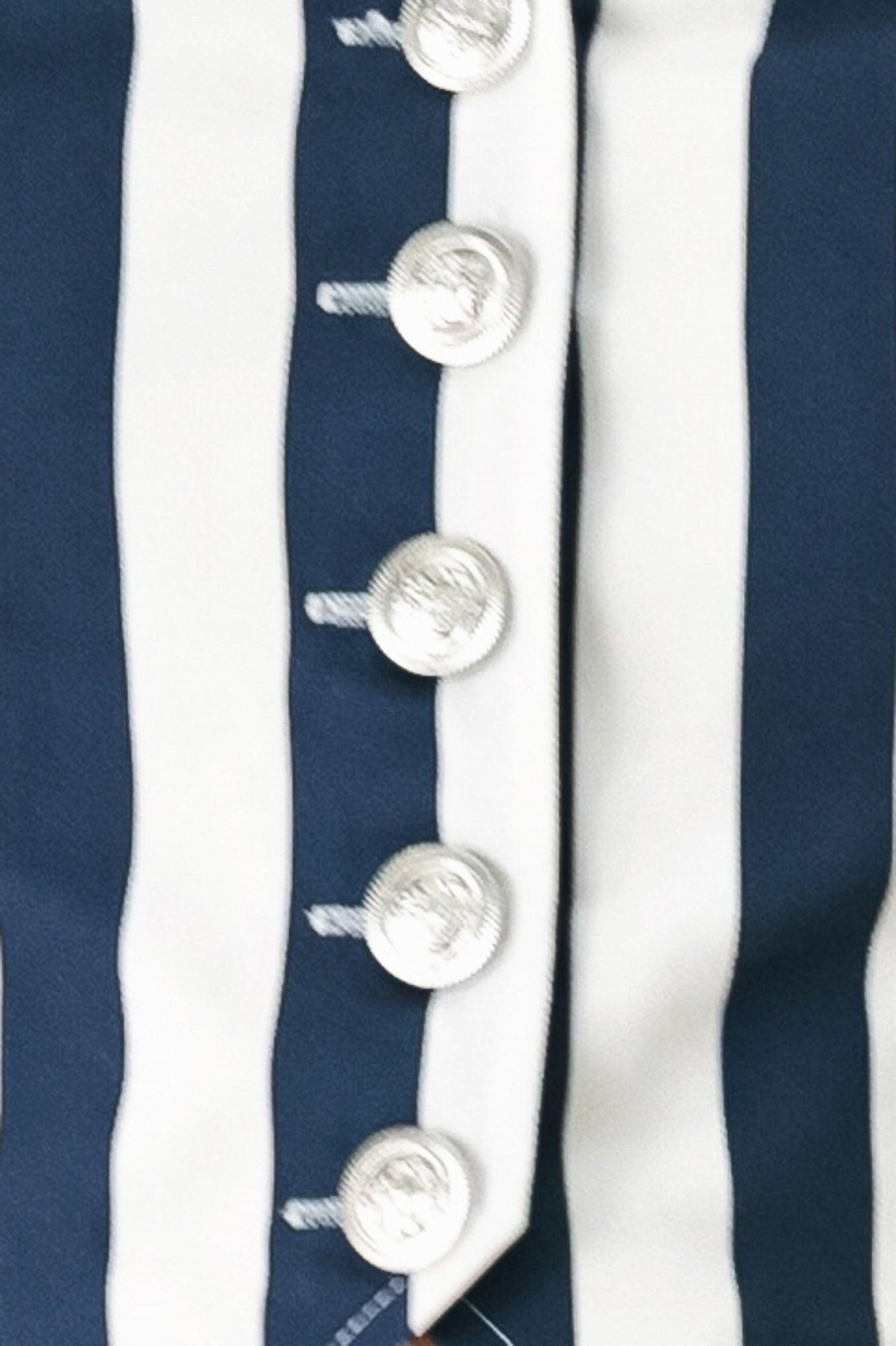 Navy Blossom Tube Top