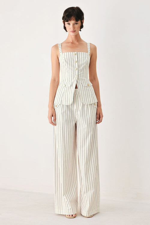 Sutton Stripe Woven Top