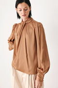 Golden Hour High Neck Blouse