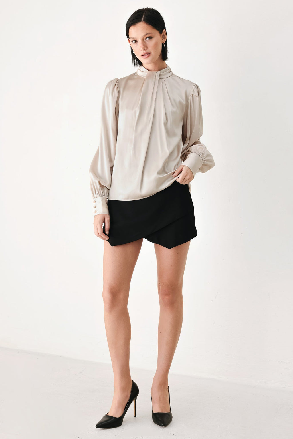 Golden Hour High Neck Blouse