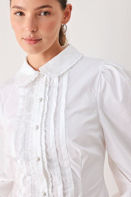 Regency Pintuck Long-Sleeve Top