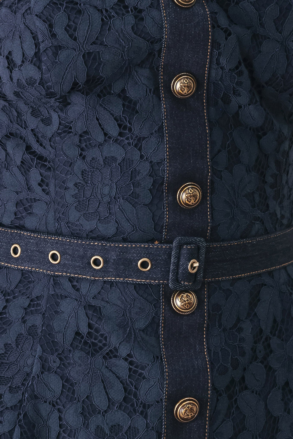 Midnight Petal Flow Lace Top