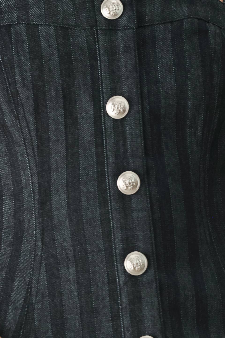 Graphite City Pinstripe Top
