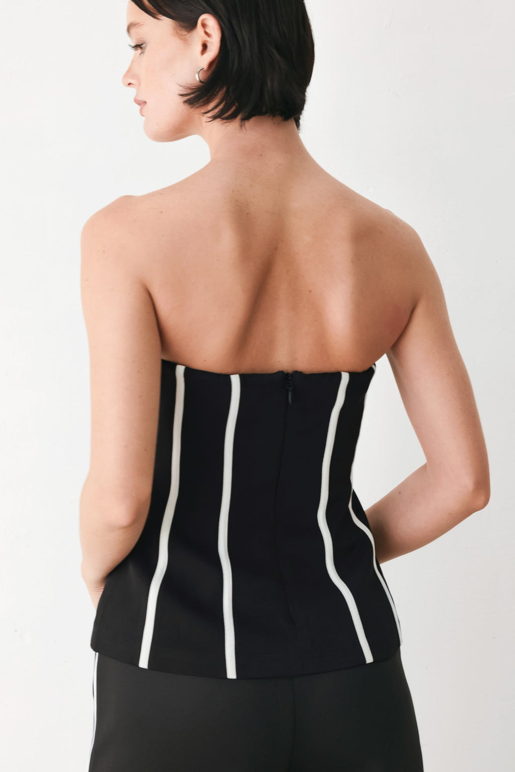 Black and White Reign Tube Top