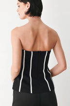 Black and White Reign Tube Top