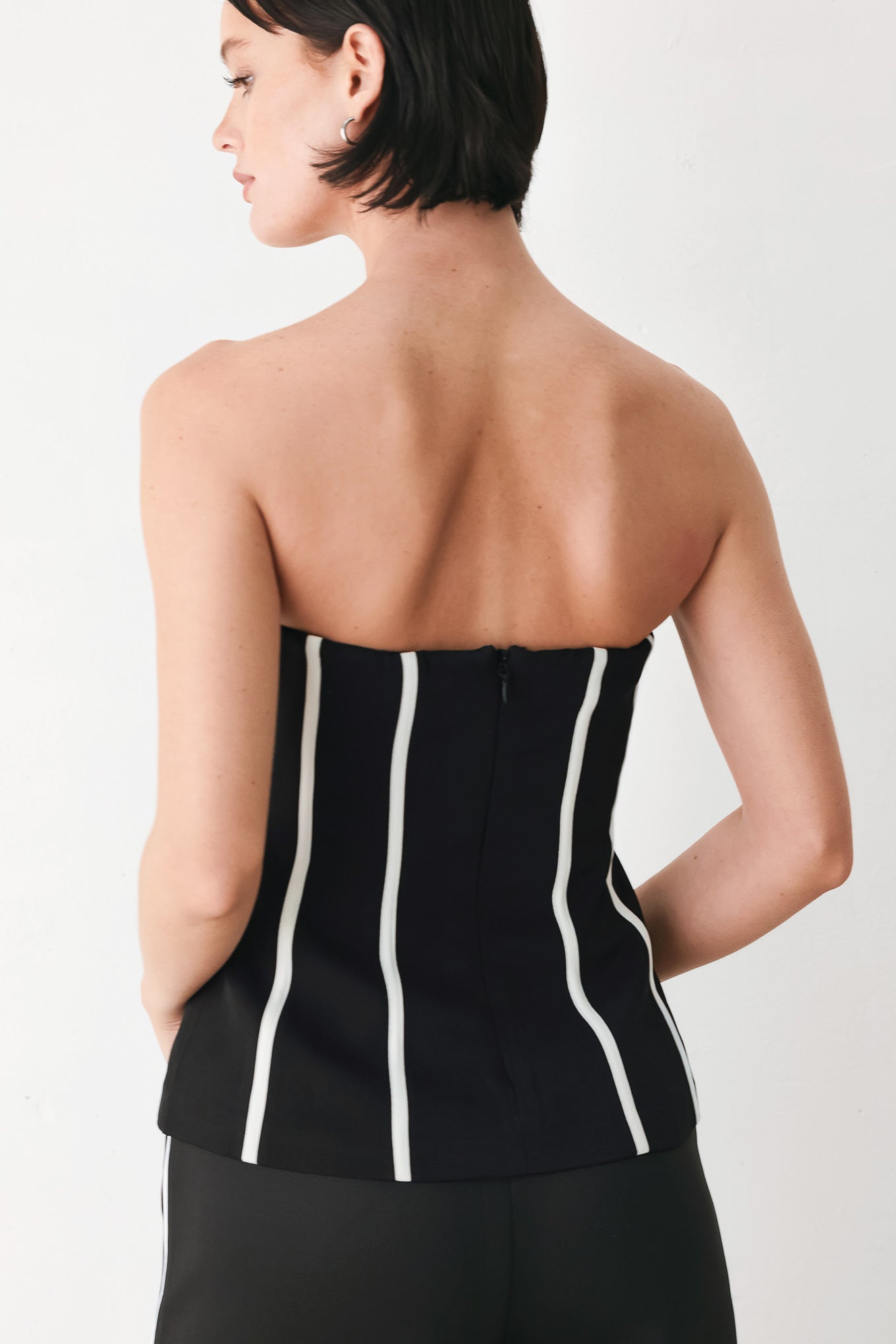 Black and White Reign Tube Top