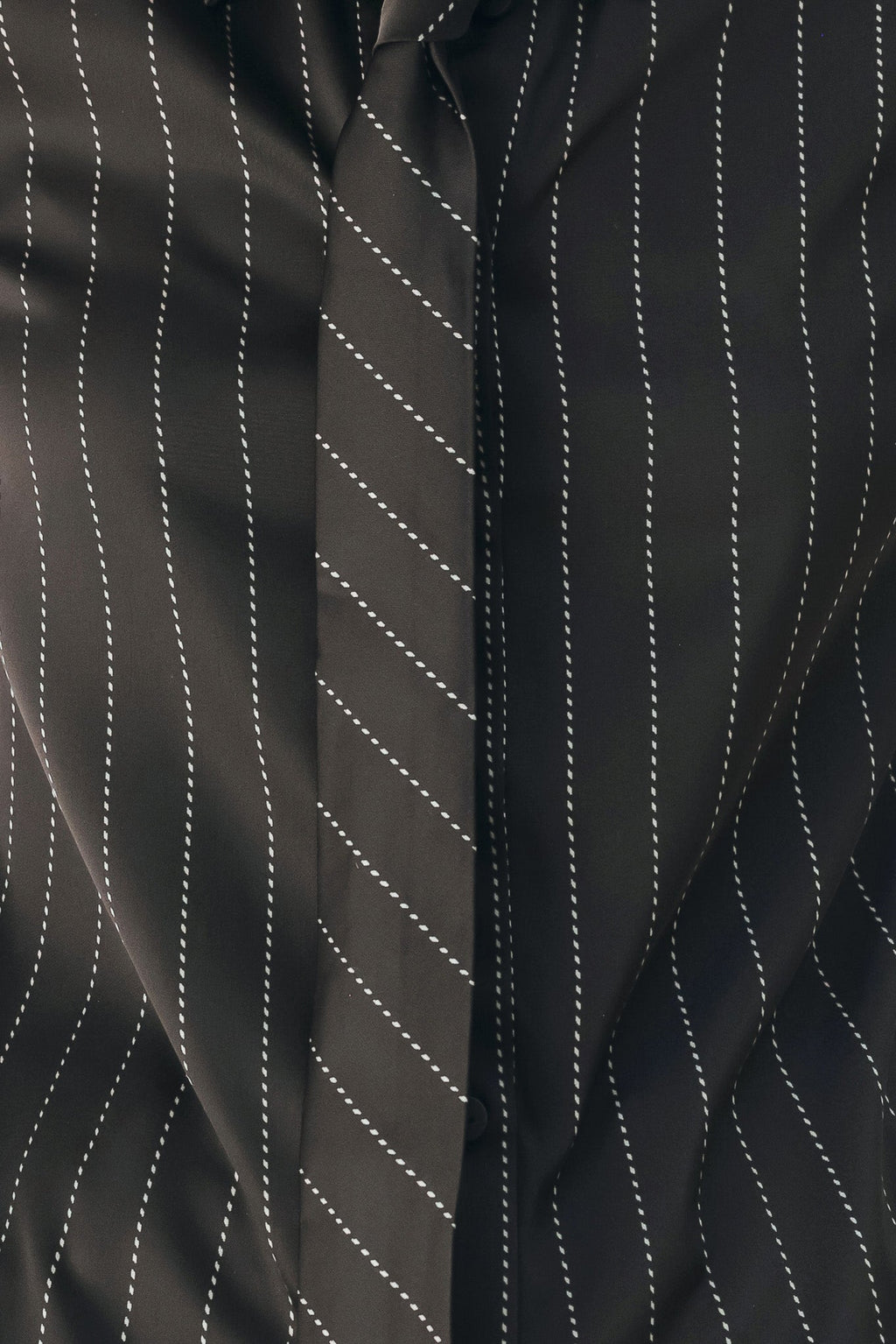 City After Dark Tie-Front Striped Top