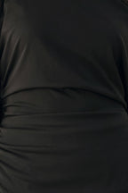 After Hours Lace Trim Asymmetrical Top