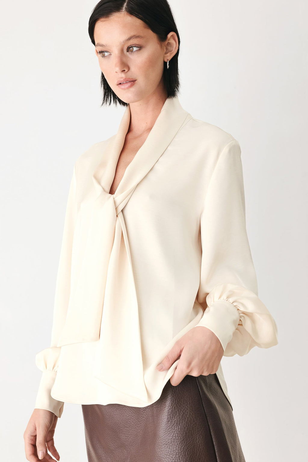 Champagne Wishes Tie-Front Blouse