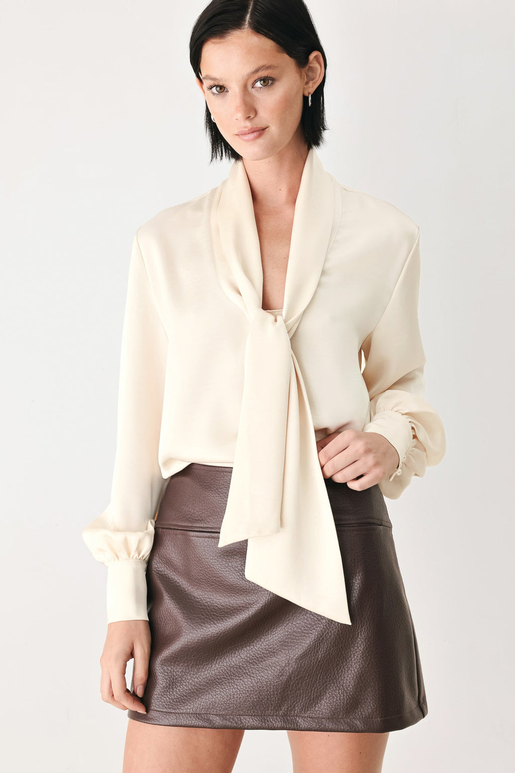 Champagne Wishes Tie-Front Blouse