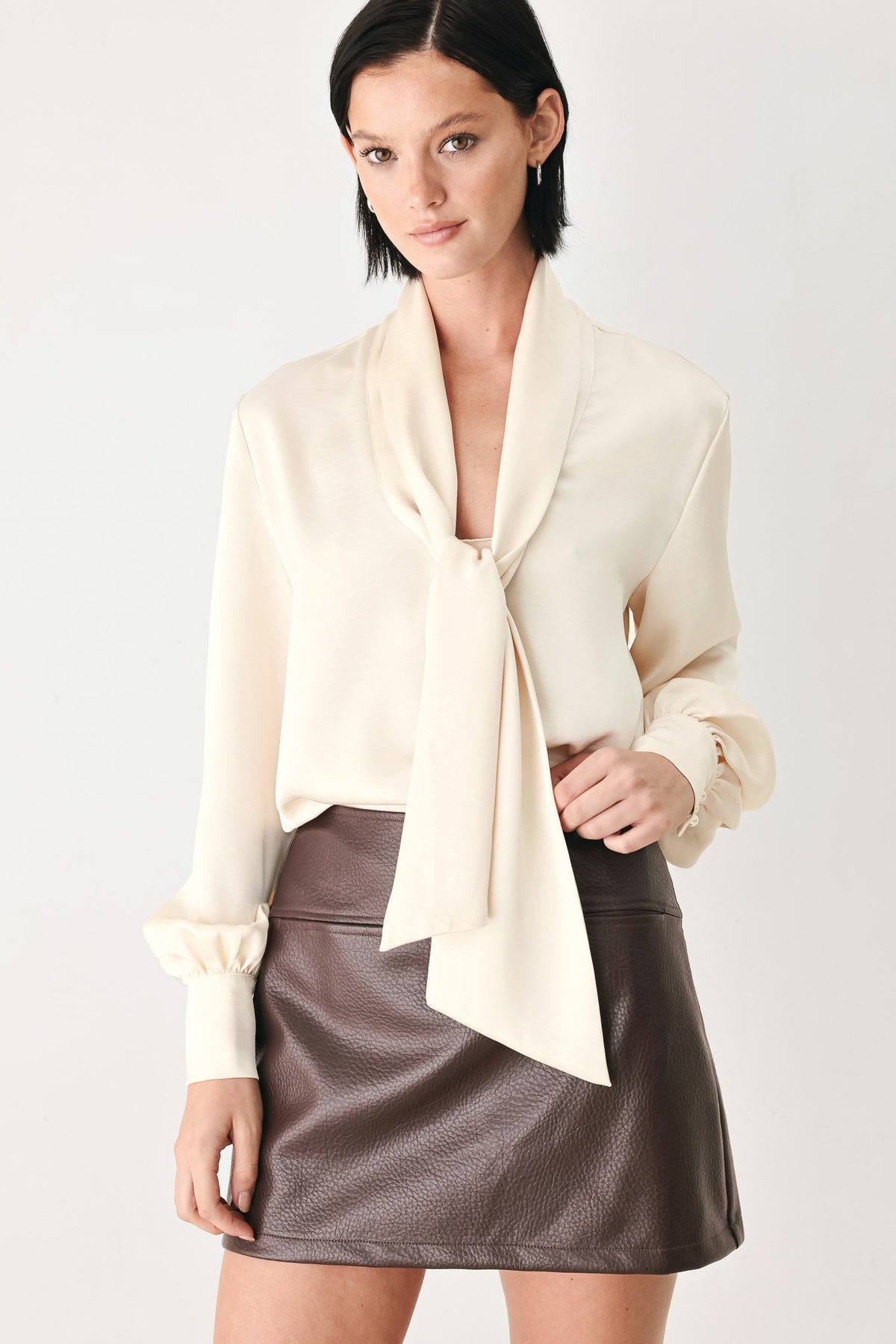 Champagne Wishes Tie-Front Blouse