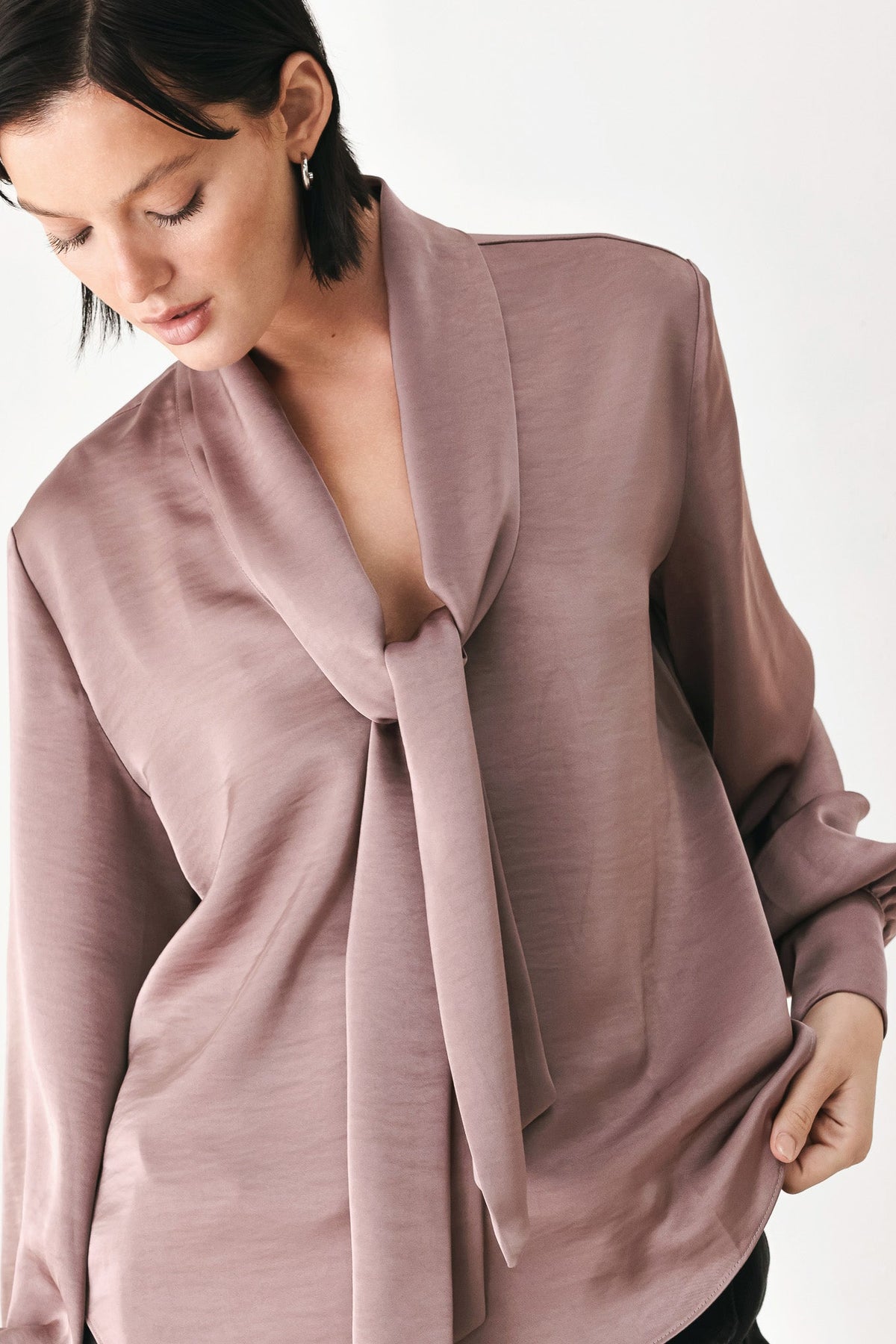 Champagne Wishes Tie-Front Blouse