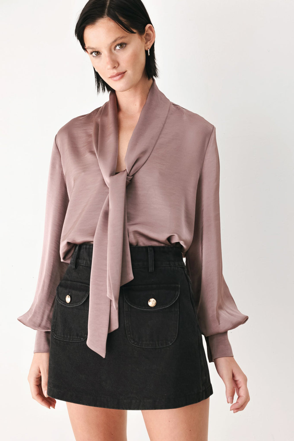Champagne Wishes Tie-Front Blouse