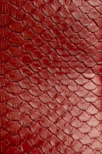 The Frankie | Red Snake Skin Pointed Toe Cap Bootie