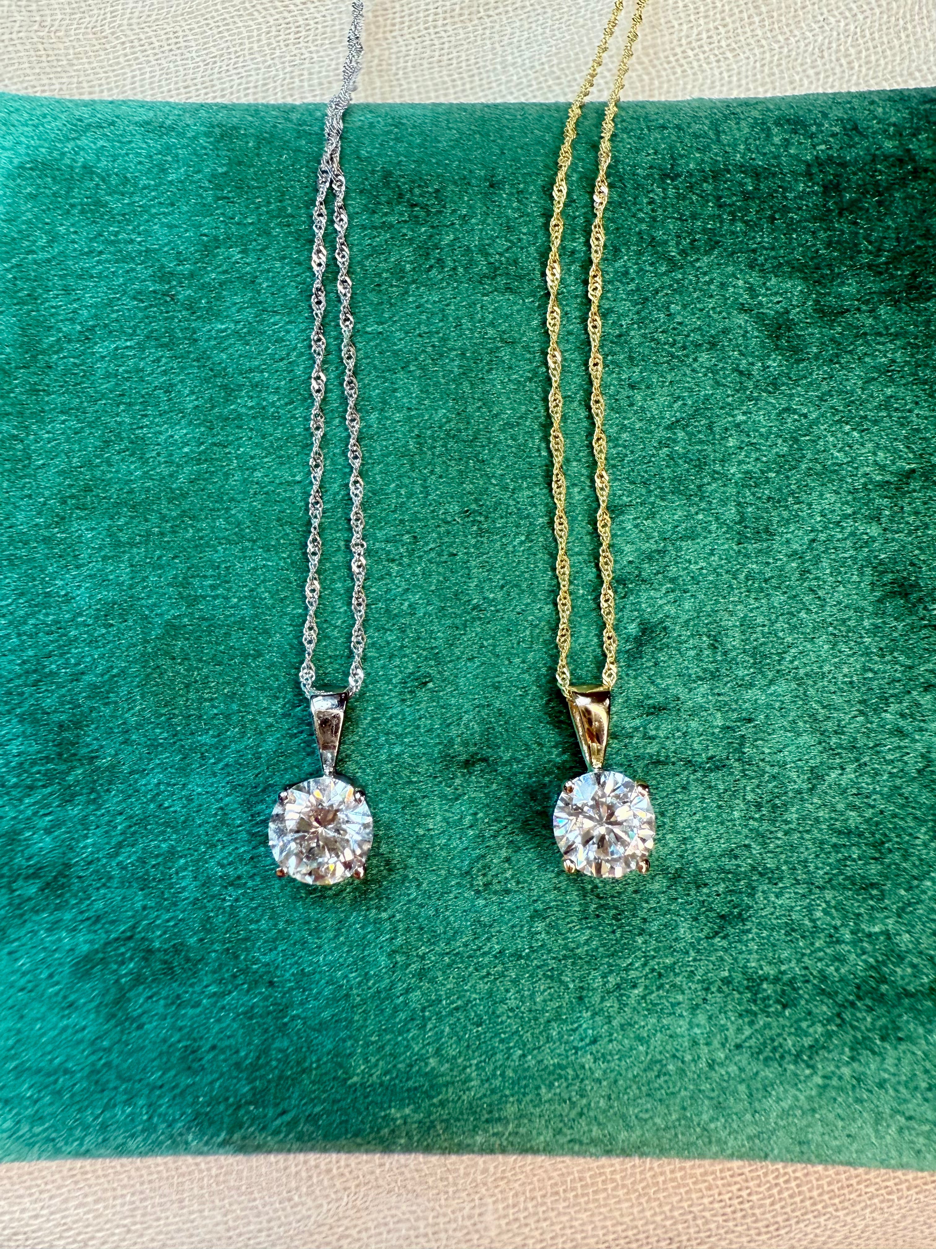 Elizabeth Diamonds 1 Carat Pendant Necklace - Special Edition