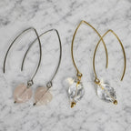 Small Stone Drop Earrings