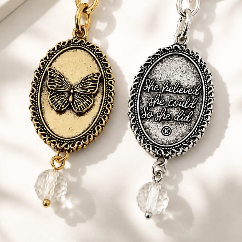 She Believed She Could Butterfly Choker Necklace
