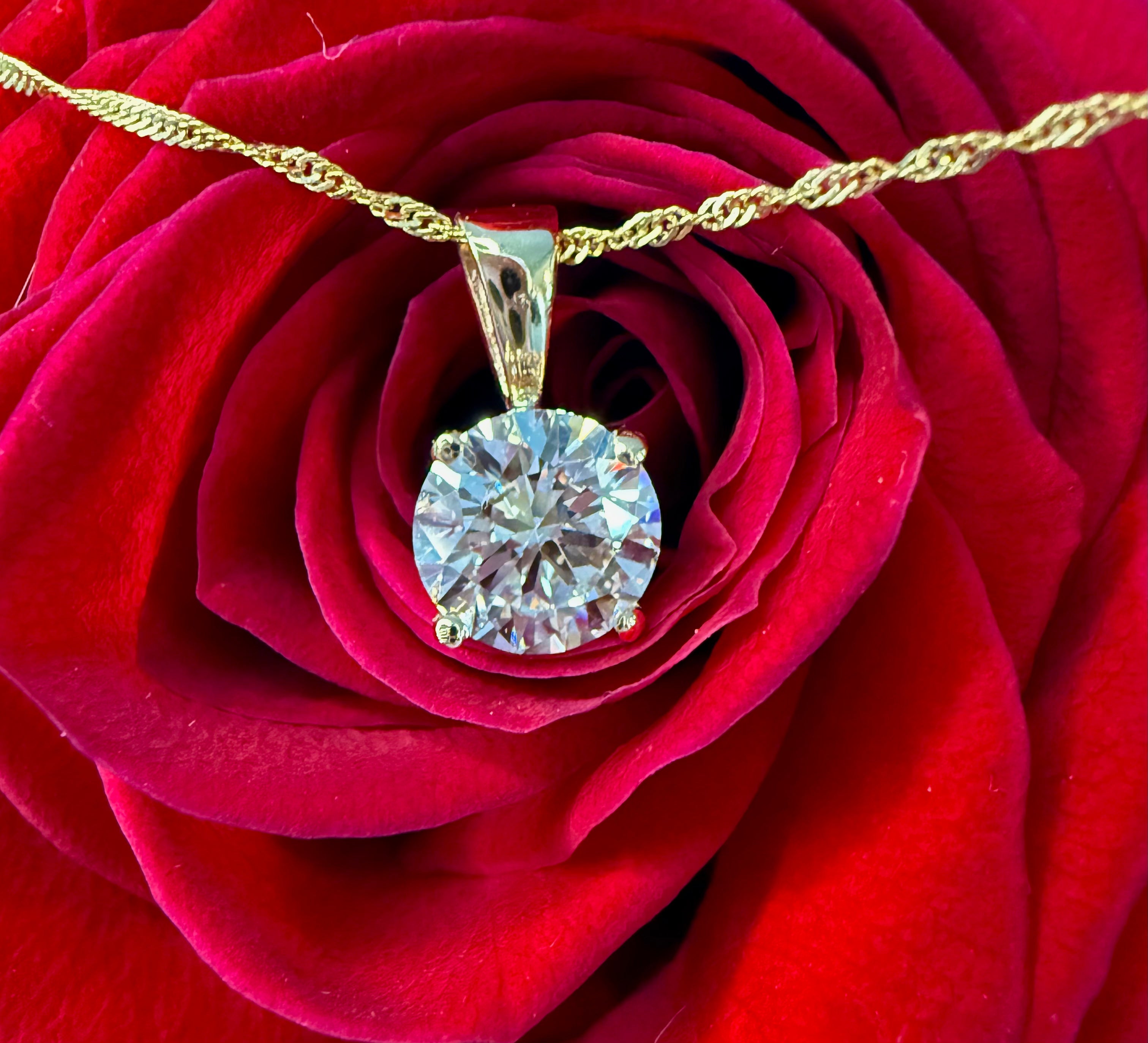 Elizabeth Diamonds 1 Carat Pendant Necklace - Special Edition