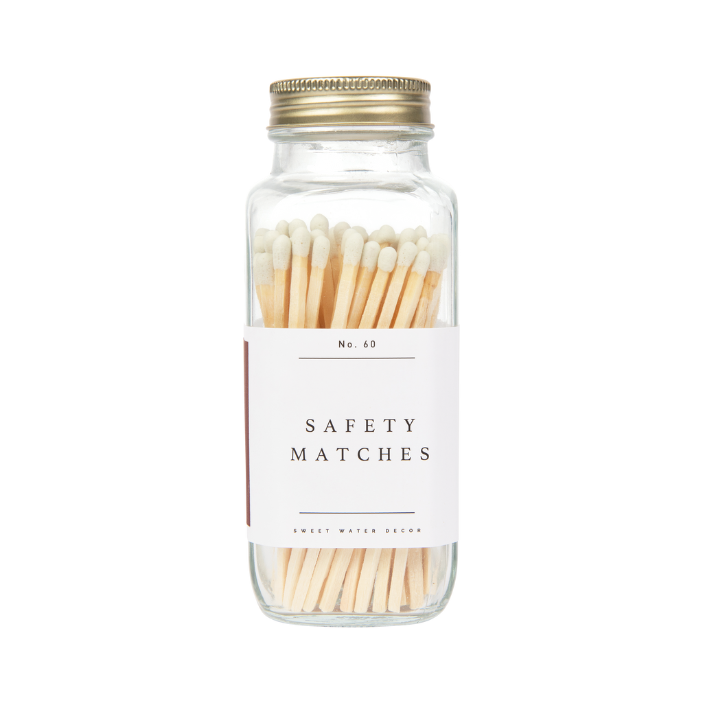 White Tip Safety Matches - 60 Count, 3.75"