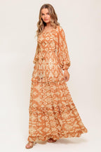 Cosmopolitan Elegance Woven Maxi Dress