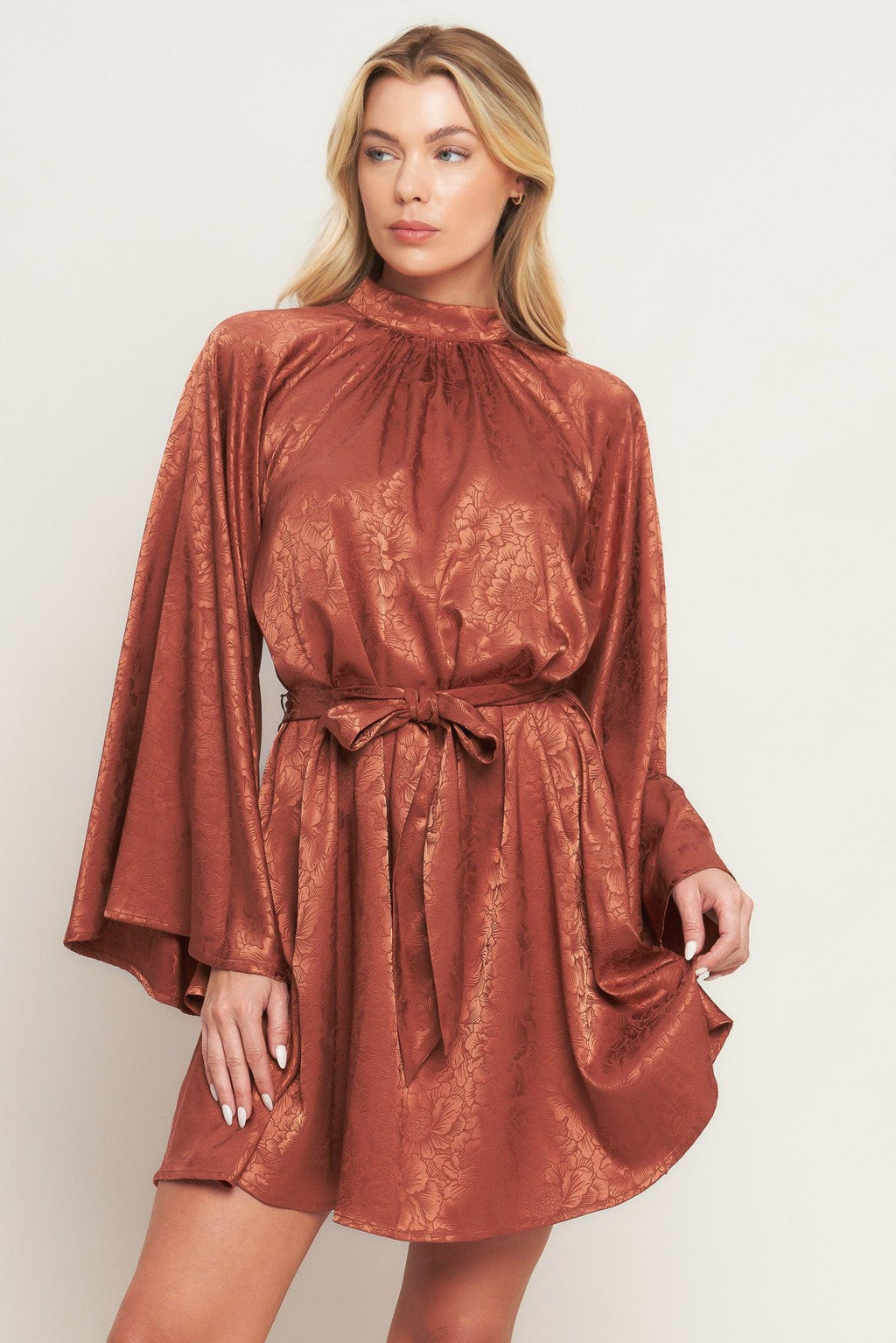 By Any Means Satin Mini Dress