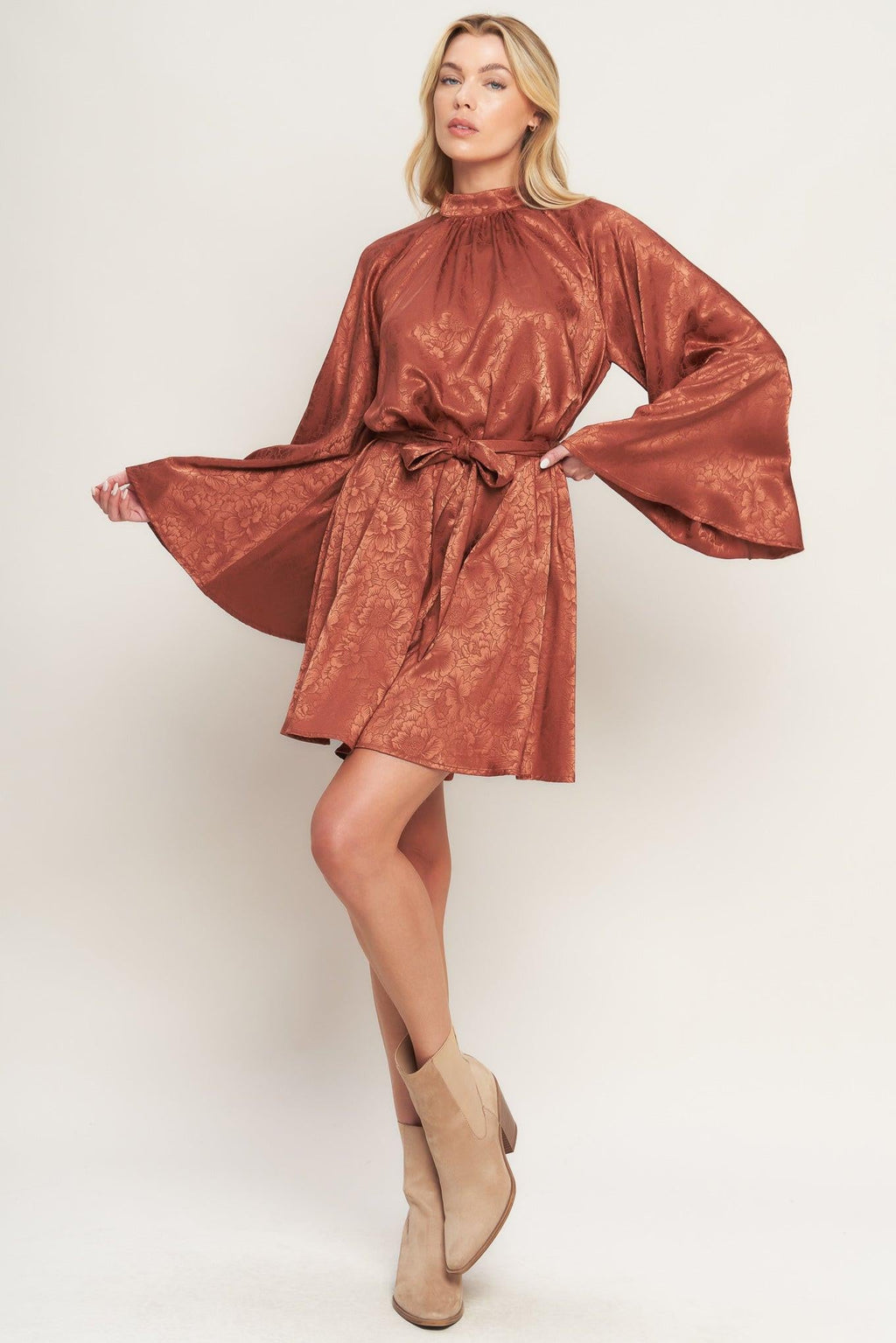 By Any Means Satin Mini Dress