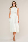 Admired From Afar Woven Midi Dress