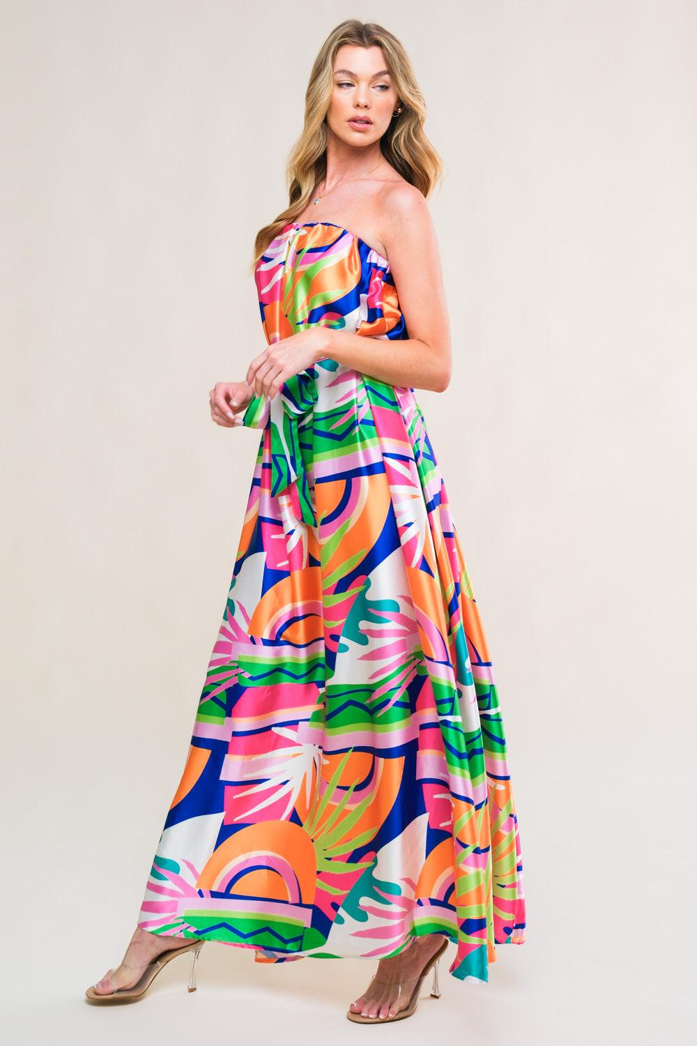 Summery Inclination Woven Midi Dress