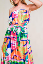 Summery Inclination Woven Midi Dress