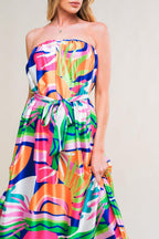 Summery Inclination Woven Midi Dress
