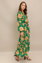 SONGS ABOUT YOU WOVEN MIDI DRESS