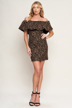 WHEREVER YOU MAY GO WOVEN MINI DRESS