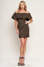 WHEREVER YOU MAY GO WOVEN MINI DRESS