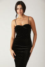 Secret Garden Glow Velvet Midi Dress