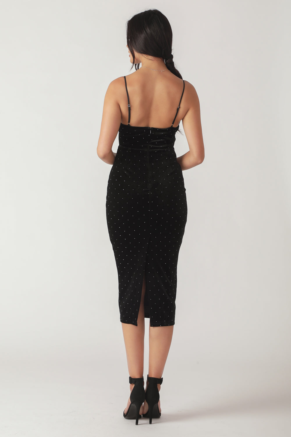 Secret Garden Glow Velvet Midi Dress