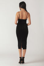 Secret Garden Glow Velvet Midi Dress