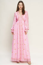 RIPPLES OF TIME WOVEN MAXI DRESS