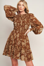 SWEET REMINISCENCE WOVEN MINI DRESS
