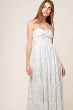 Wishing Well White Woven Lace Maxi Dress