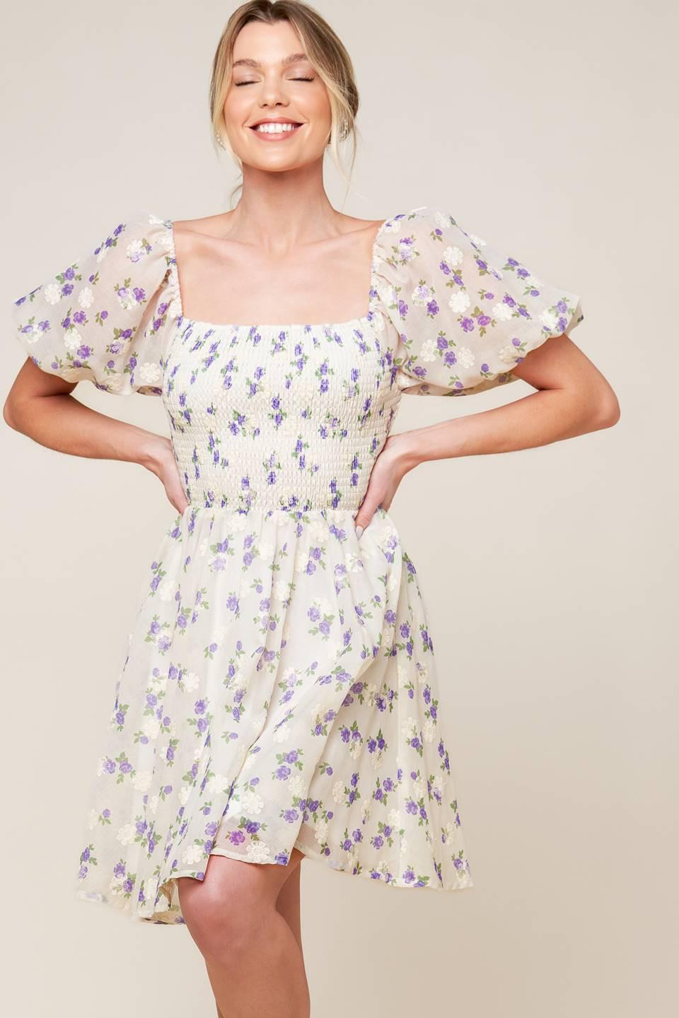 Making Connections Cream Woven Mini Dress