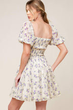 Making Connections Cream Woven Mini Dress